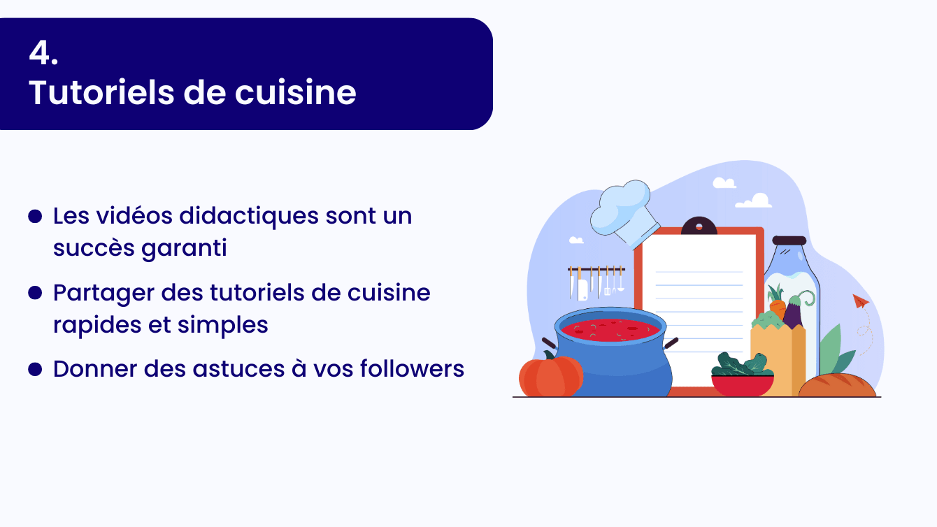 Les recettes de cuisine sur TikTok