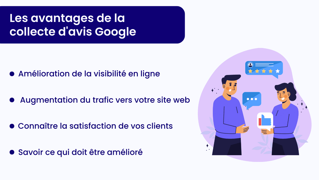 Avantages de la collecte d'avis Google