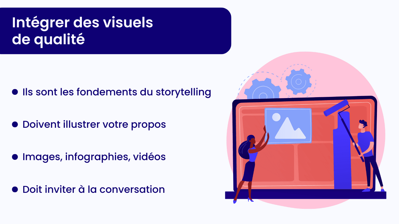 Intégrer des visuels de qualité