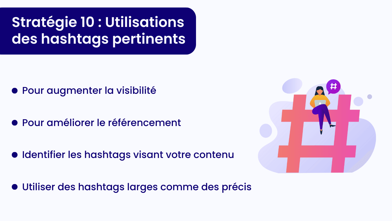 Utiliser des hashtags pertinents sur TikTok