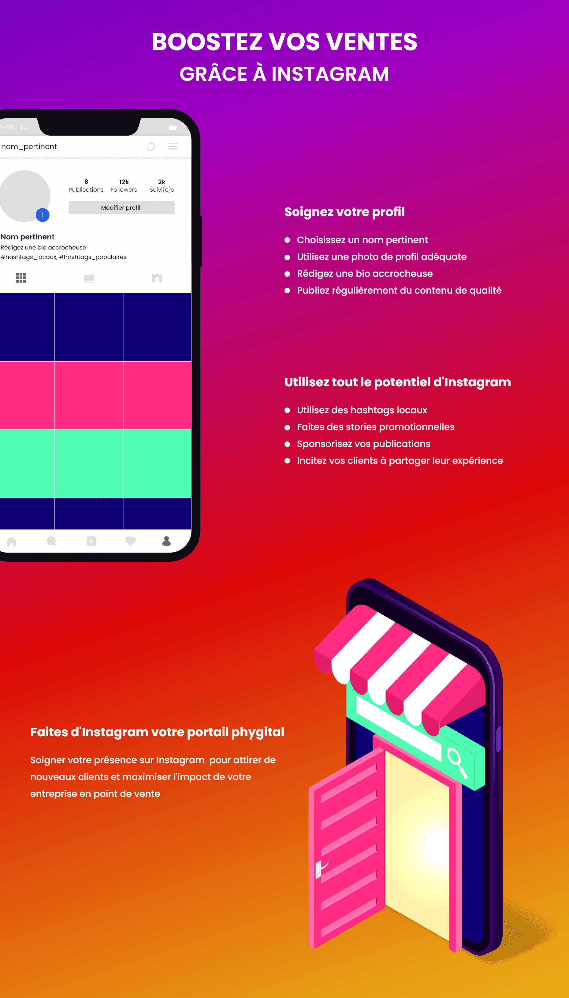 Booster les ventes en point de vente physique grâce à Instagram